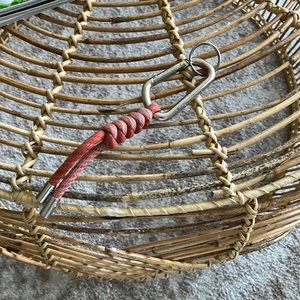 Lululemon pink rope keychain